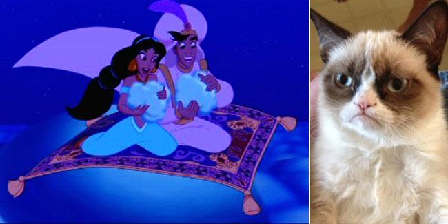 Gabungkan Aladdin dan Grumpy Cat.. | Foto: copyright wikipedia.com