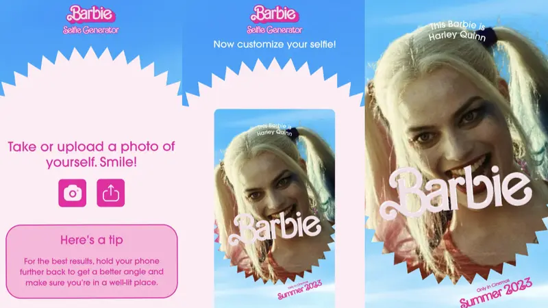 Barbie Selfie Generator yang lagi viral di media sosial (Liputan6.com/Giovani Dio Prasasti)