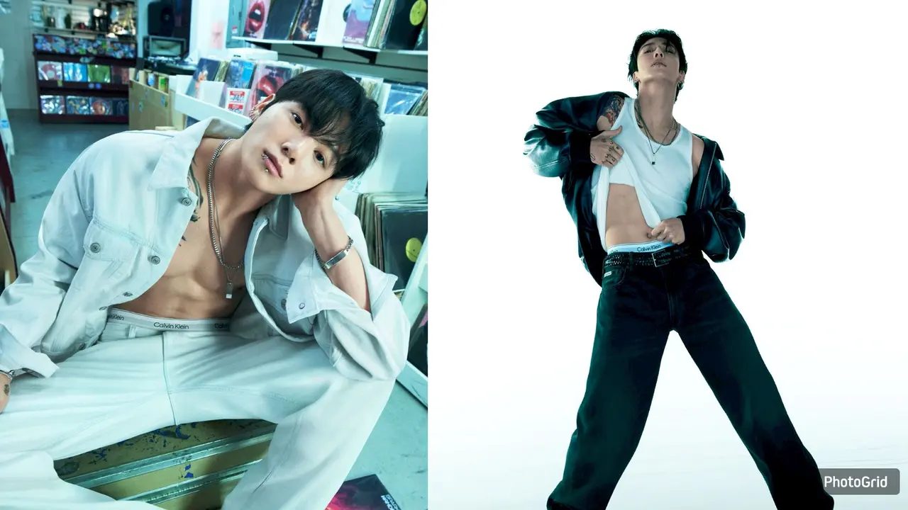 Gaya Maskulin Jung Kook BTS di Kampanye Spring 2026 Denim Calvin Klein, dari Shirtless hingga Singlet