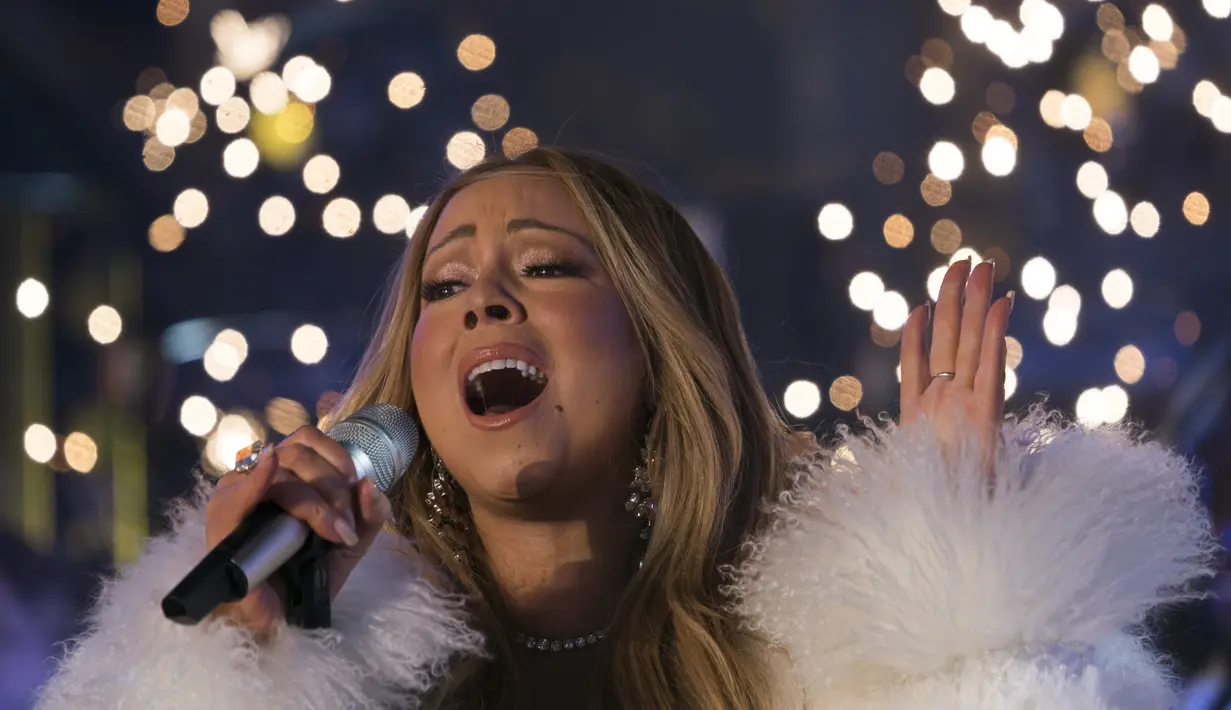 Mariah Carey, diva pop pelantun Hero asal Amerika akan konser untuk kali kedua di Indonesia (DON EMMERT  AFP)