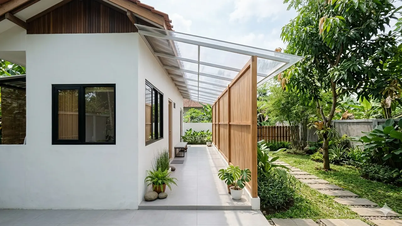 Inspirasi Rumah Kecil dengan Lorong Angin. Gemini