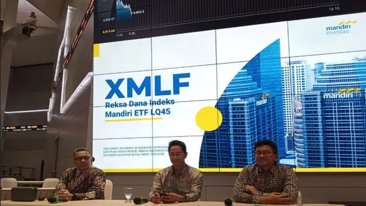 Mandiri Manajemen Investasi meluncurkan reksa dana Mandiri ETF LQ45, Senin, (6/3/2023). (Foto: Liputan6.com/Elga N)