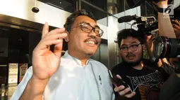 Mantan Wakil Ketua Banggar DPR Jazilul Fawaid usai menjalani pemeriksaan di Gedung KPK, Jakarta, Rabu (13/2). Jazilul diminta keterangan terkait pengetahuannya tentang proses anggaran. (Merdeka.com/DwiNarwoko)
