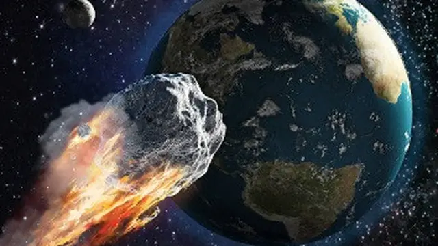 ilustrasi asteroid.