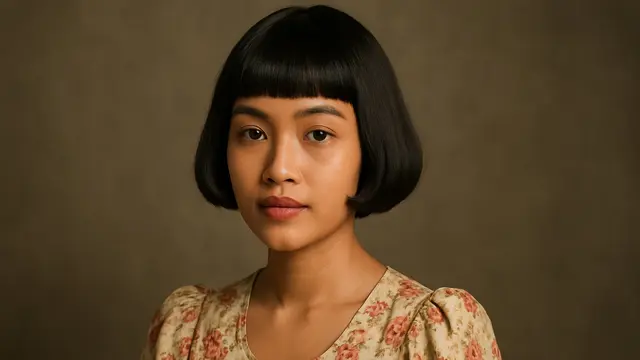 7 Model Rambut French Bob Cocok untuk Wajah Mungil dan Gaya Busana Retro