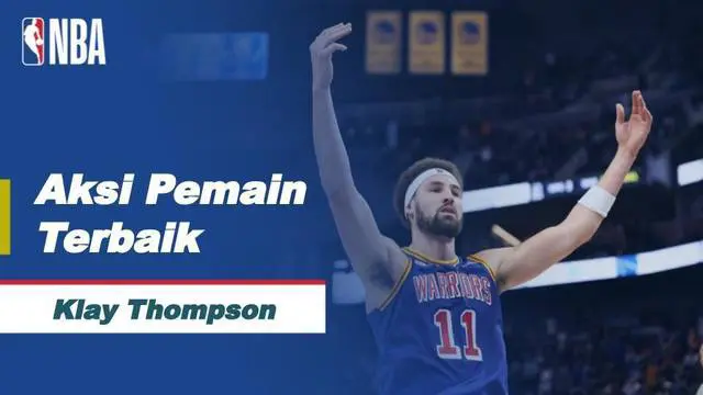 Berita Video, Cuplikan Aksi Klay Thompson Saat Golden State Warriors Vs Detroit Pistons pada Rabu (19/1/2022)