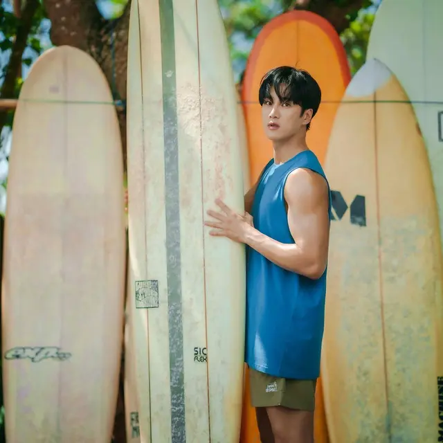 Ahn Bo Hyun saat berada di Bali