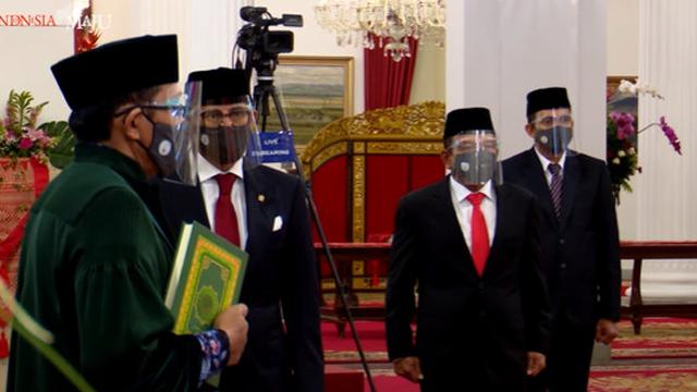 Resmi Ini 6 Momen Pelantikan Menteri Dan Wamen Baru Kabinet Indonesia Maju Hot Liputan6 Com