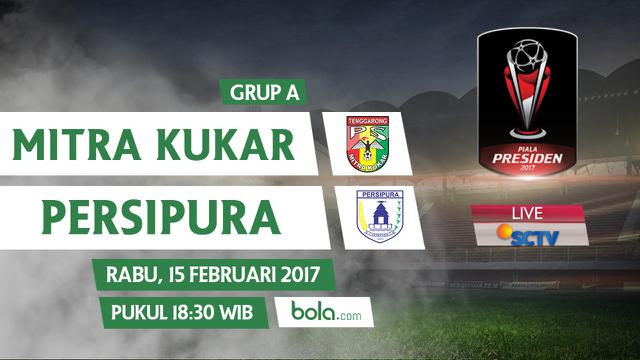 Piala Presiden 2017_Mitra Kukar Vs Persipura Jayapura (Bola.com/Adreanus Titus)