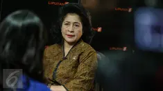 Menteri Kesehatan (Menkes), Nila F Moeloek saat melakukan wawancara khusus dengan tim Liputan6.com di kantor Kementerian Kesehatan, Jakarta, Selasa (30/6/2015). (Liputan6.com/Faizal Fanani)