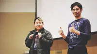 Cristophorus Budidharma dan Panji Surya Putra Sahetapy, dua mahasiswa disabilitas tuli Indonesia yang membanggakan di Amerika Serikat. (VOA Indonesia)