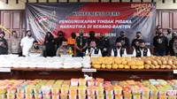 Bareskrim Polri bongkar kasus peredaran sabu seberat 821 kilogram jaringan Timur Tengah di Banten. (Dok Polri)