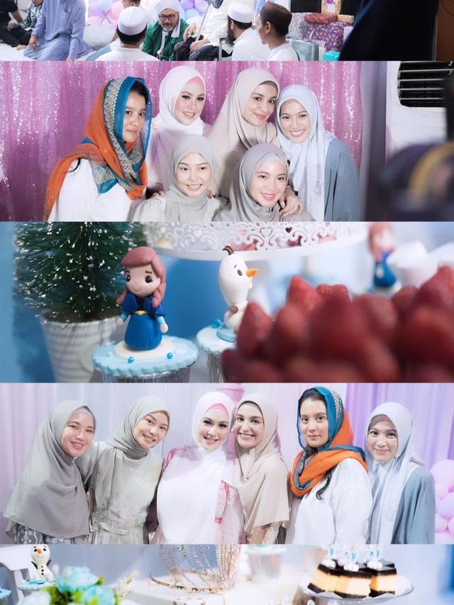 Dihadiri Sahabat, Ini 7 Momen Akikah Anak Kedua Kartika Putri yang Meriah