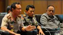 Kapolri Sutarman memaparkan persiapan Polri dalam pengamanan Pelantikan Presiden Periode 2014-2019, Jakarta, Kamis (16/10/2014) (Liputan6.com/Andrian M Tunay)