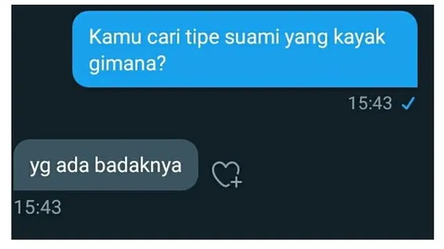 Tiru Rey Mbayang dan Dinda Hauw, 8 Chat 'Tipe Suami Idaman' Ala Netizen Ini Kocak