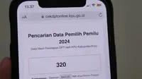 Link untuk mengecek DPT online 2024 (Liputan6.com/ Agustin Setyo Wardani)