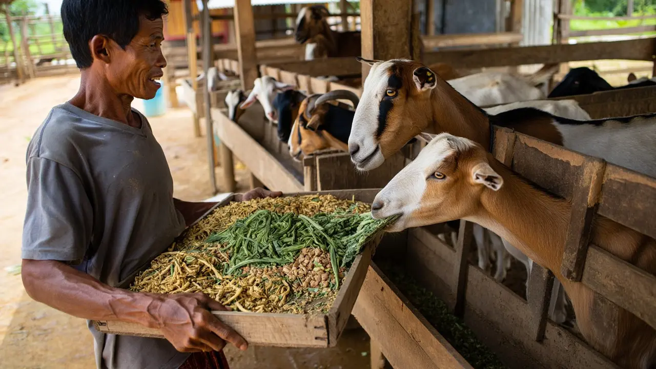 Cara Membuat Kangkung Kering untuk Pakan Ternak (Foto: Reve Art AI)