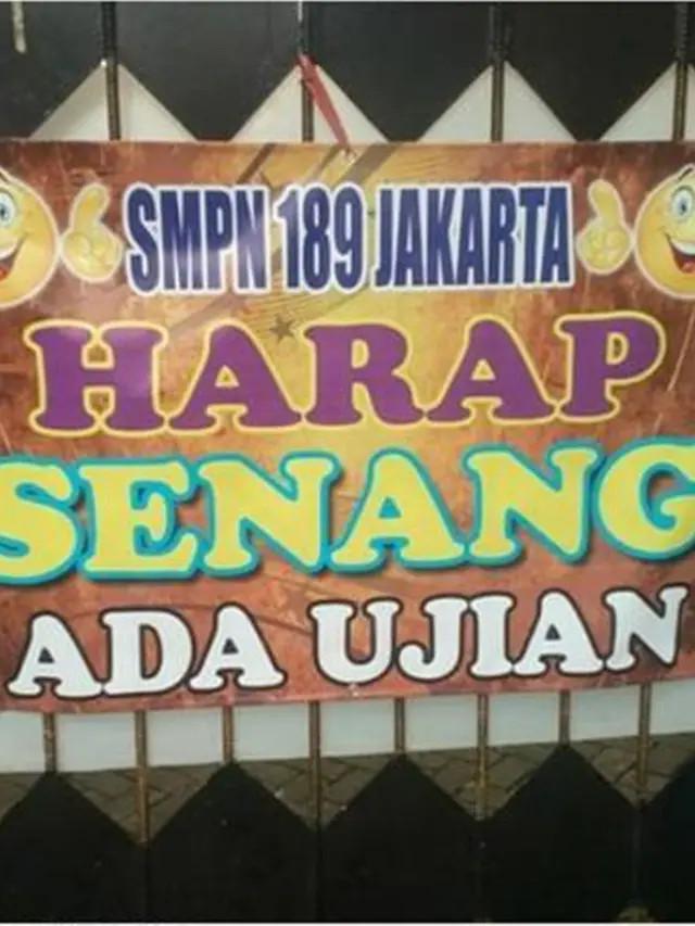 6 Tulisan Typo di Spanduk Sekolah Ini Nyeleneh, Bikin Murid Tepuk Jidat