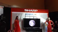 Televisi Sharp 8K (Liputan6.com/ Agustin Setyo W)