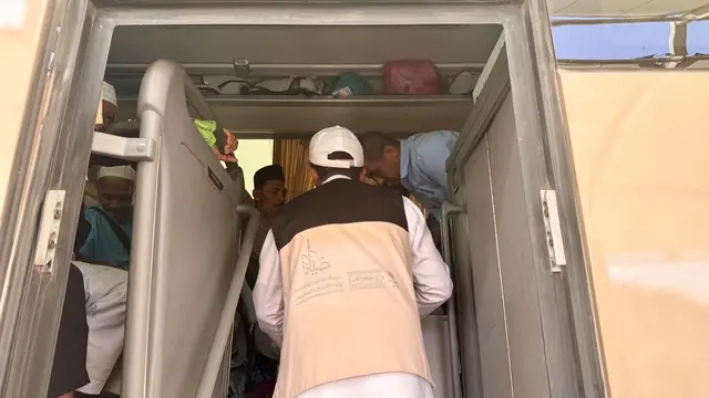 Terminal Hijrah yang merupakan cek pemeriksaan pertama bus jemaah haji Indonesia dari Makkah ke Madinah.