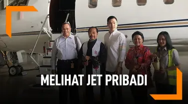 Melihat Jet Pribadi Suami Sandra Dewi