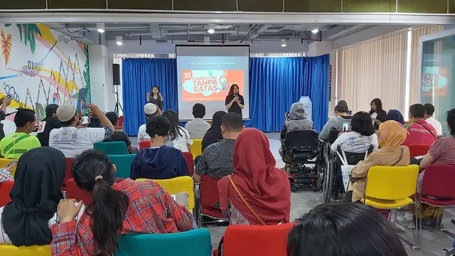 Pelatihan Workshop Mobile Journalism Disabilitas Tanpa Batas dalam rangka memperingati Hari Disabilitas Internasional dan peluncuran kanal Disabilitas Liputan6.com