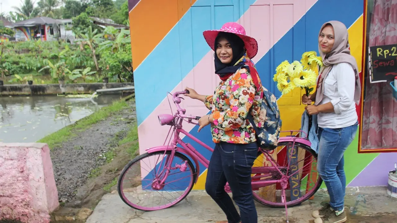 Kampung warna, Bobotsari, Purbalingga. (Foto: Liputan6.com/Dinkominfo Purbalingga/Muhamad Ridlo)