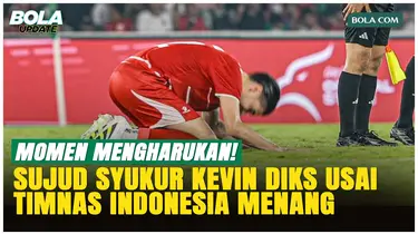 Sujud Syukur Kevin Diks Jadi Sorotan Usai Laga Timnas Indonesia Kontra Mozambik