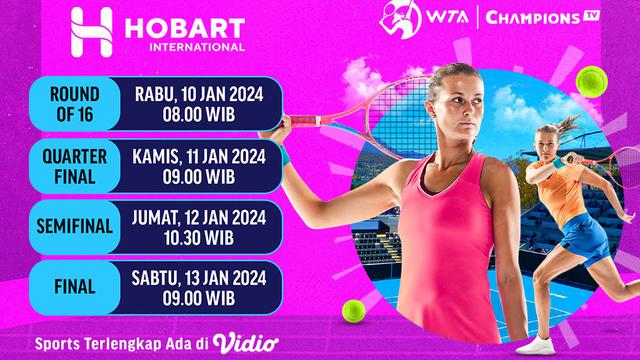 Link Live Streaming WTA Hobart International 2024 di Vidio Pekan Ini