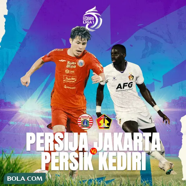 BRI Liga 1 - Duel Antarlini - Persija Jakarta Vs Persik Kediri