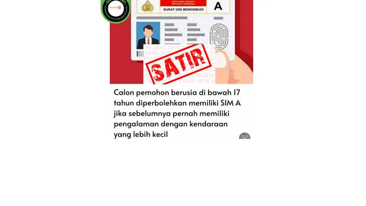Cek Fakta satir pemohon SIM A