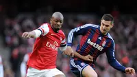 Gelandang Arsenal Abou Diaby siap kembali sejak absen tahun lalu karena cedera (OLLY GREENWOOD / AFP)