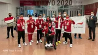 KBRI Tokyo menyambut kedatangan kloter terakhir rombongan atlet Indonesia yang akan mengikuti ajang Paralimpiade Tokyo 2020. (Dok: KBRI Tokyo/ Kemlu RI)