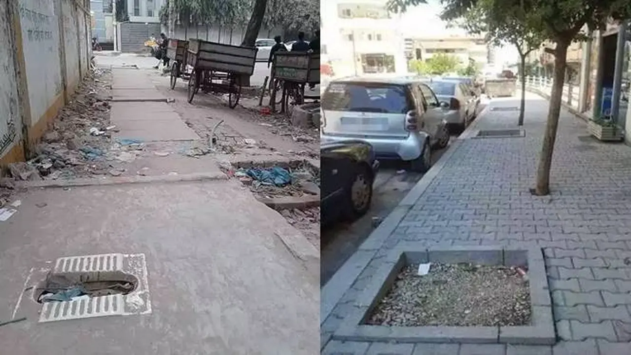 10 Potret Penampakan Nyeleneh Trotoar, Ada yang Bikin Bingung