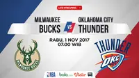 Saksikan Live Streaming Bucks Vs Thunder di Bola.com