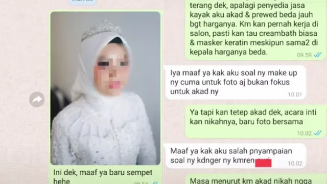 Viral Kisah MUA Ditipu Pengantin Pelit, Ngaku Prewedding agar Lebih Irit