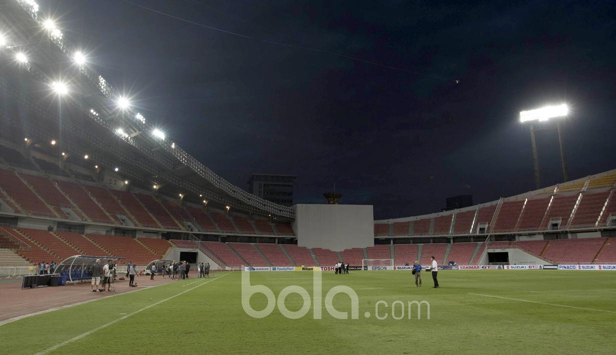 Stadion Rajamangala juga menjadi tuan rumah untuk Asian Games 2007. (Bola.com/Vitalis Yogi Trisna)
