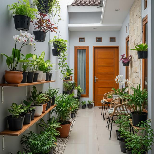 Ide Teras Rumah Cluster Sempit tapi Tetap Elegan dan Rapi