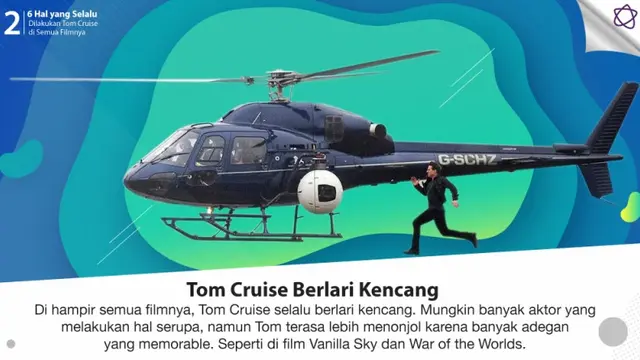 [Bintang] 6 Hal yang Selalu Dilakukan Tom Cruise di Semua Filmnya