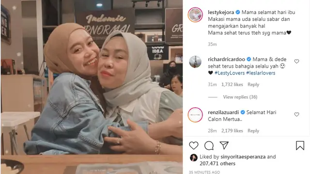 Lesti Kejora dan Ibunya
