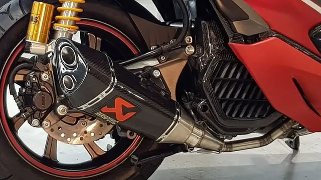 Knalpot Honda PCX Modif yang diduga palsu