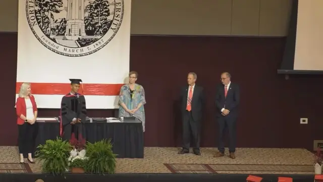 Pidato kelulusan mahasiswa asal Lombok, NTB,  Ahmad Munjizun saat meraih gelar doktor di North Carolina State University (Foto: tangkapan layar youtube jizun sang pembelajar)