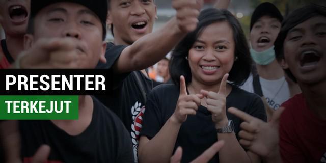 VIDEO: Persija Juara, Jakmania Bikin Presenter Ini Terkejut