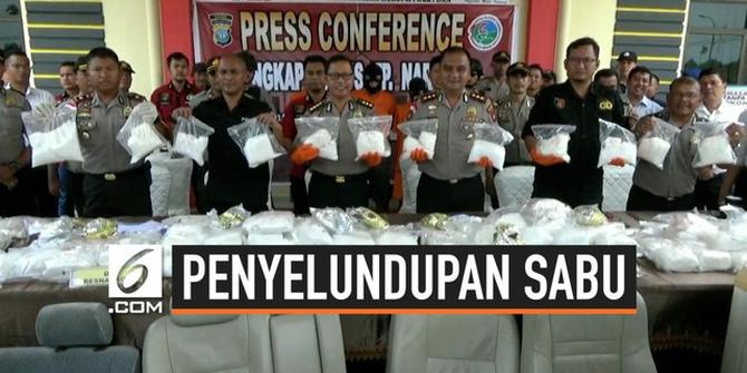 VIDEO: Polisi Gagalkan Penyelundupan 119 Kg Sabu dari Malaysia