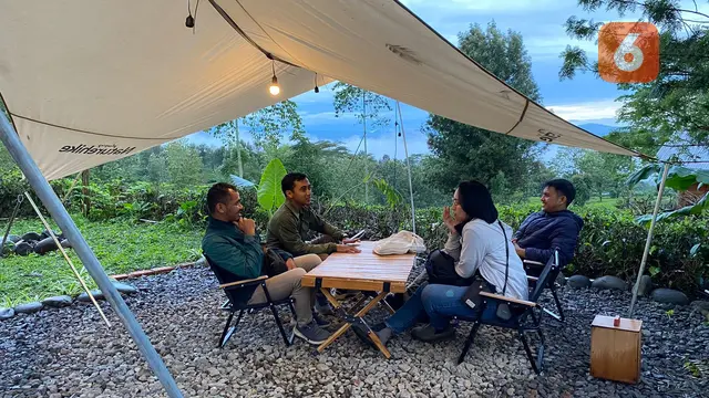 Kemah premium di Goalpara Estate Camp, Kecamatan Sukaraja Kabupaten Sukabumi (Liputan6.com/Fira Syahrin).