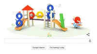 Google turut memeriahkan Hari Anak Nasional 2015 dengan menampilkan Google Doodle berdesain ceria.
