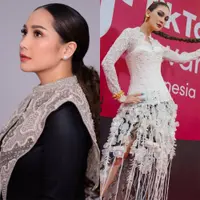 Lihat di sini penampilan para artis dari Nagita Slavina hingga Luna Maya pakai wastra dan rancangan desainer lokal.
