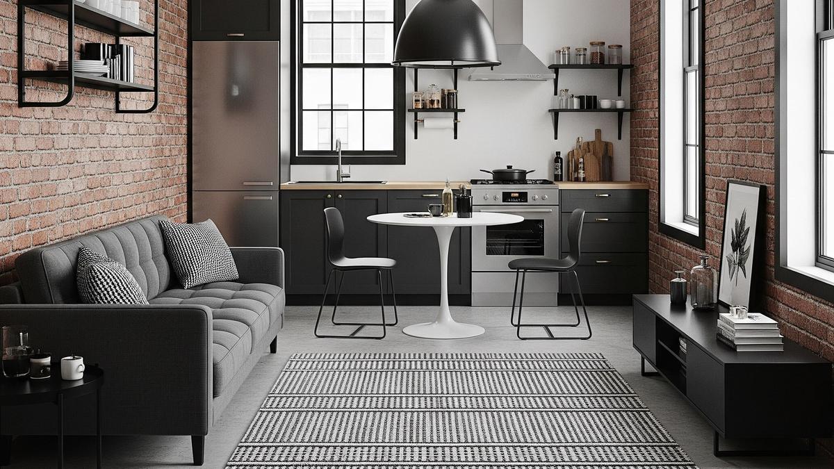 15 Inspirasi Desain Dapur Menyatu dengan Ruang Tamu di Rumah Lahan Terbatas Tren 2025, Bikin Lega