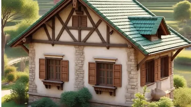 Model Rumah Sederhana Semi Permanen tapi Mewah di Desa (Sumber: Meta AI)