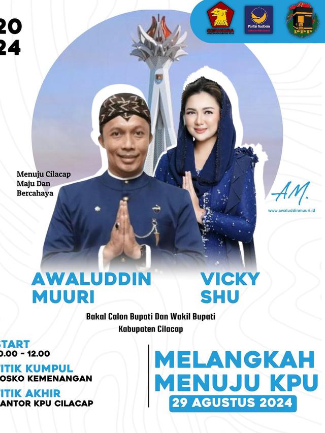 Unggahan Vicky Shu maju bersama Awaluddin Muuri (Dok. Instagram @vickyshu)